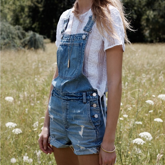 Madewell Denim - Madewell Adirondack Short Overalls
